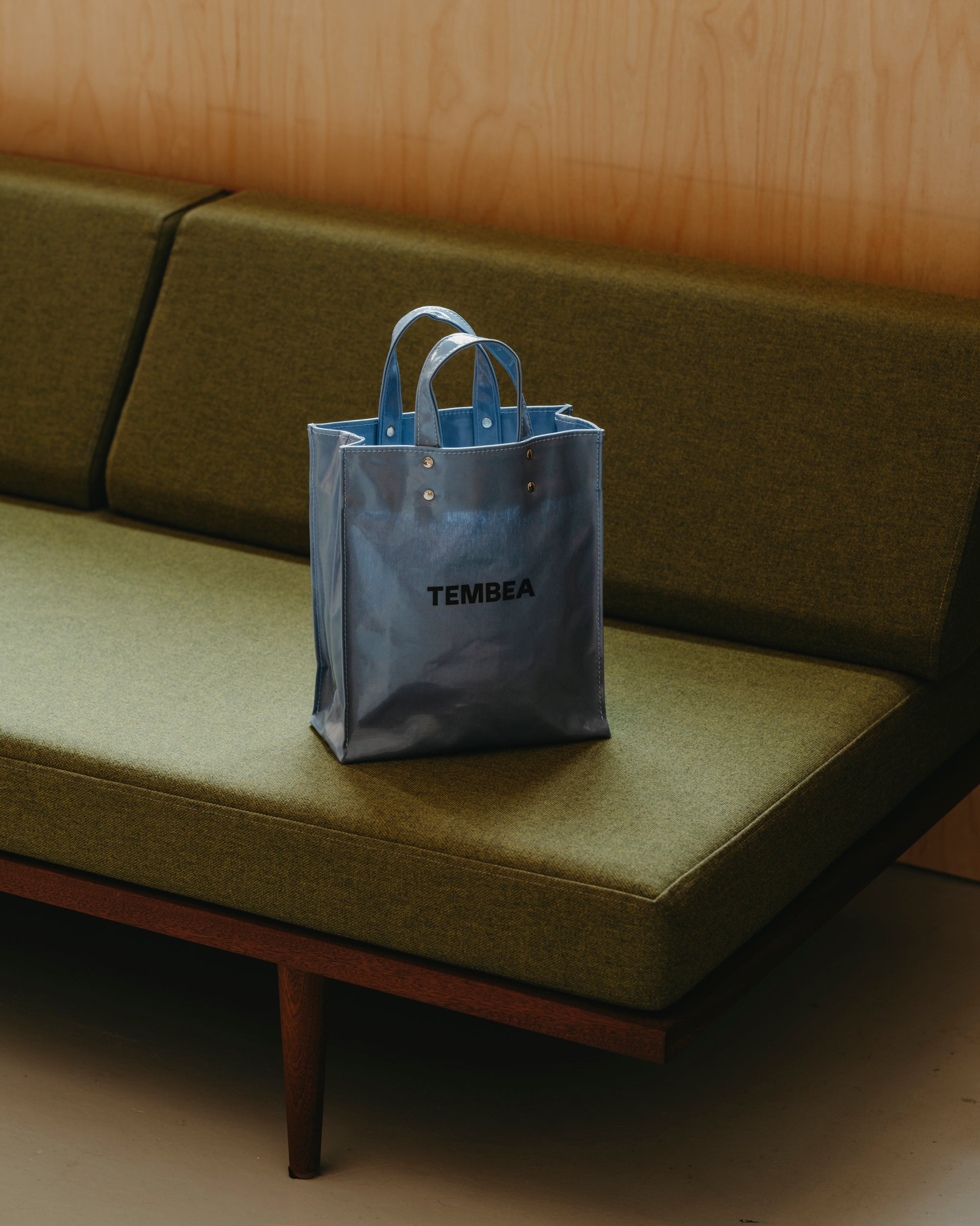 Small Paper Tote – Celeste Blue