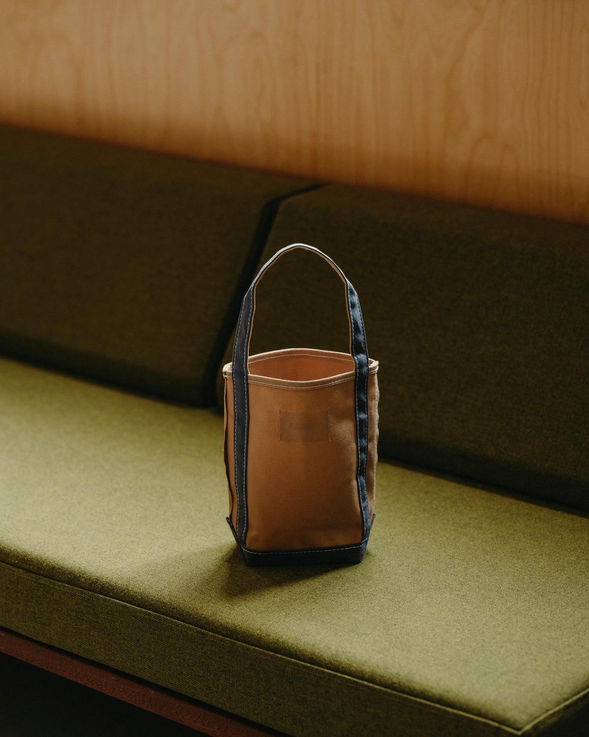 Mini Baguette Tote – Grey/Slate Blue
