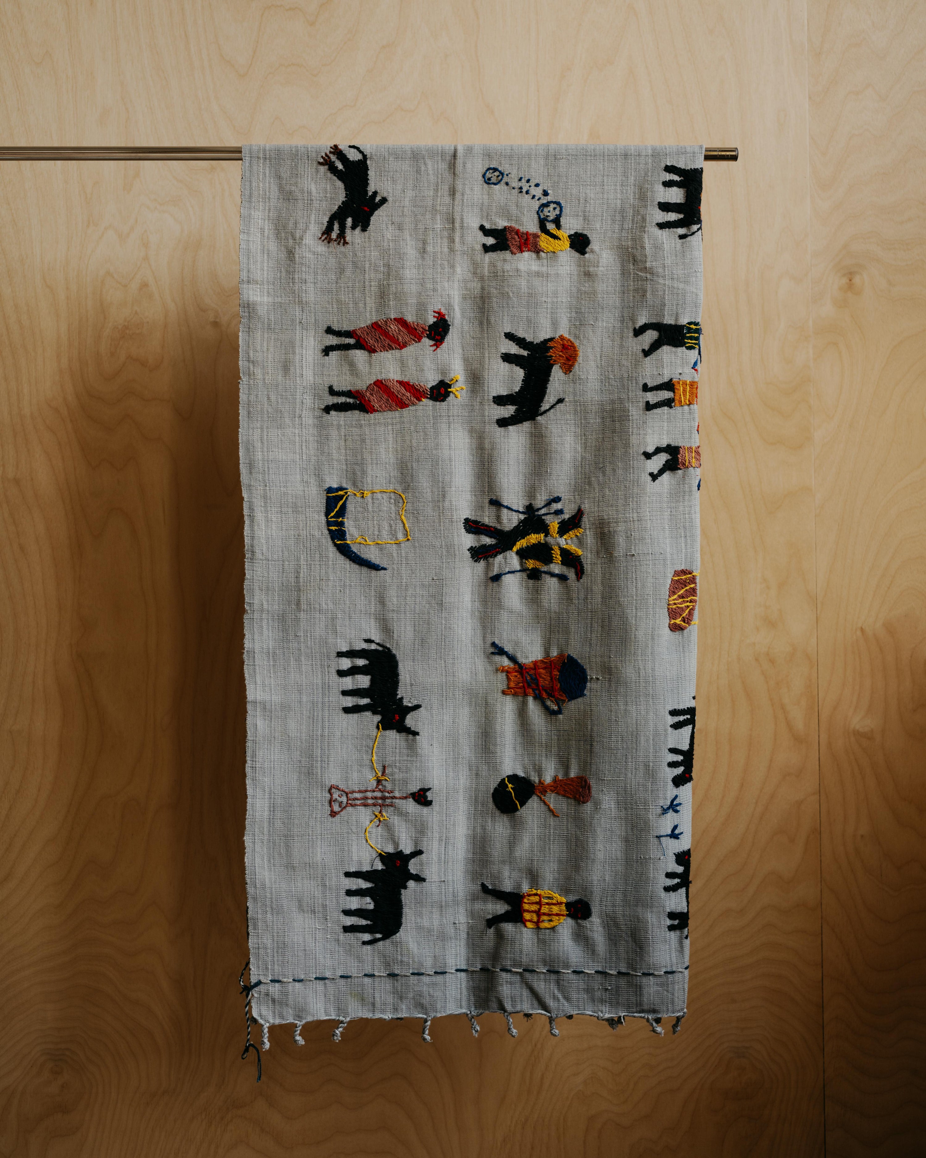 Naga Embroidered Throw #3