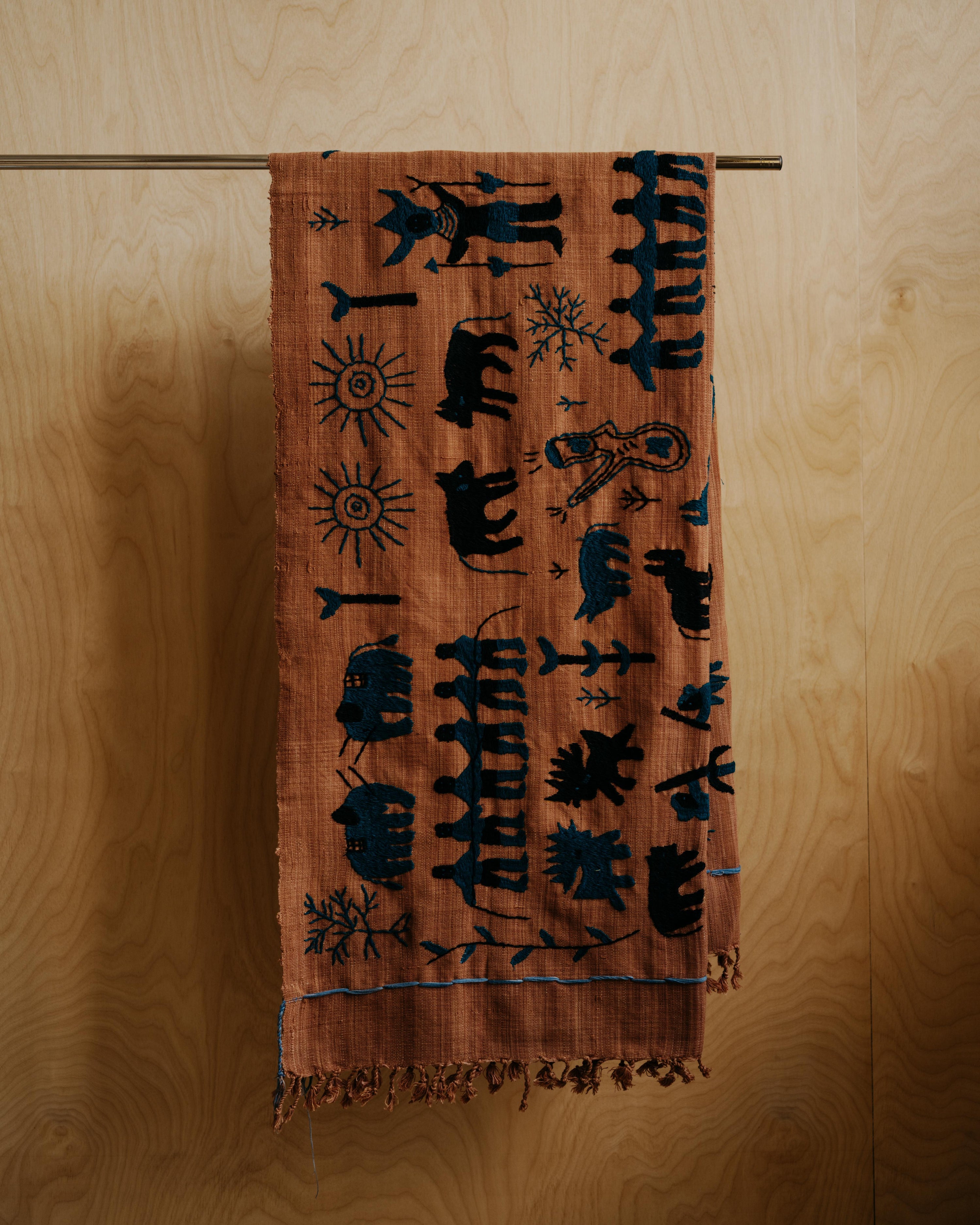 Naga Embroidered Throw #4