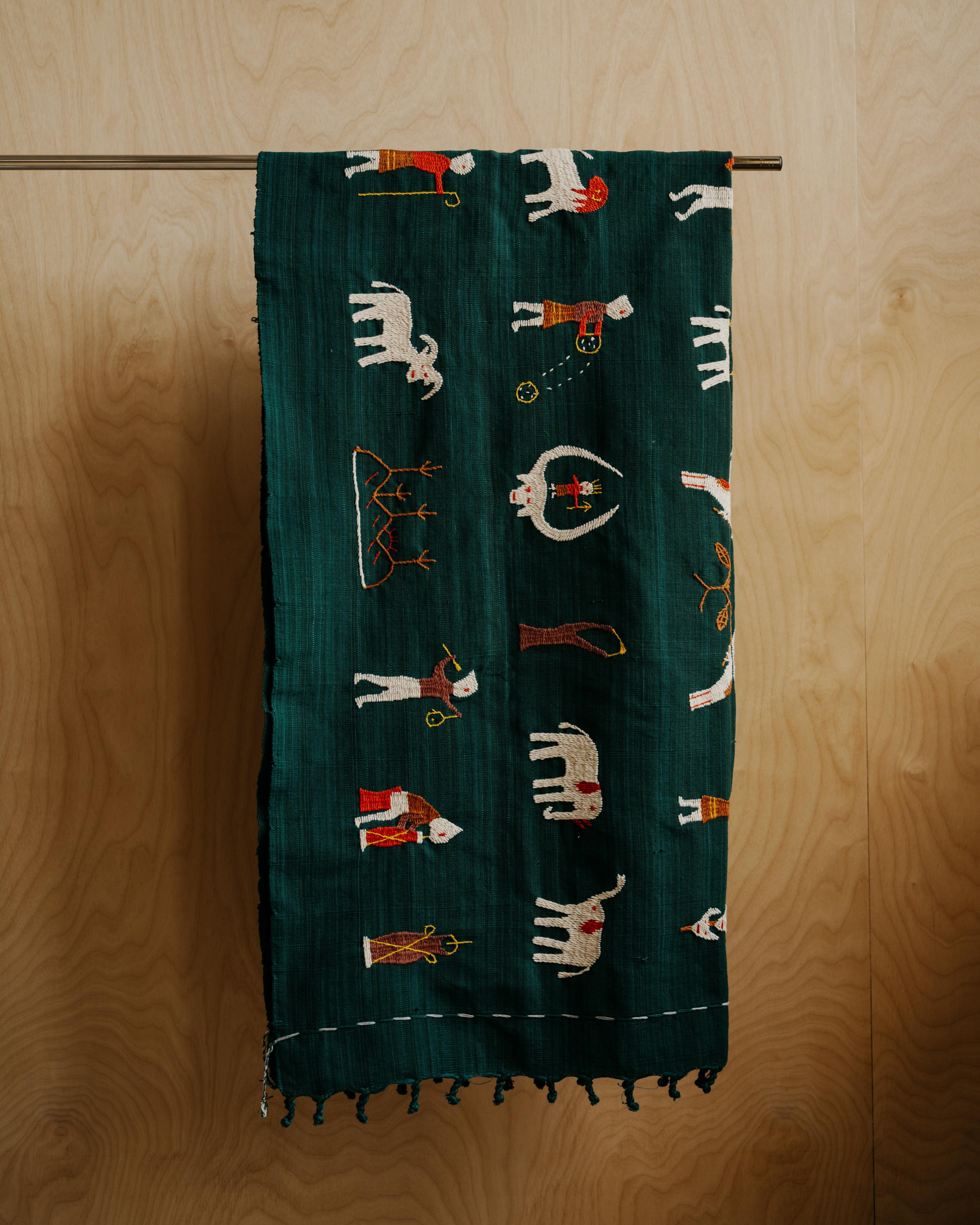 Naga Embroidered Throw #2