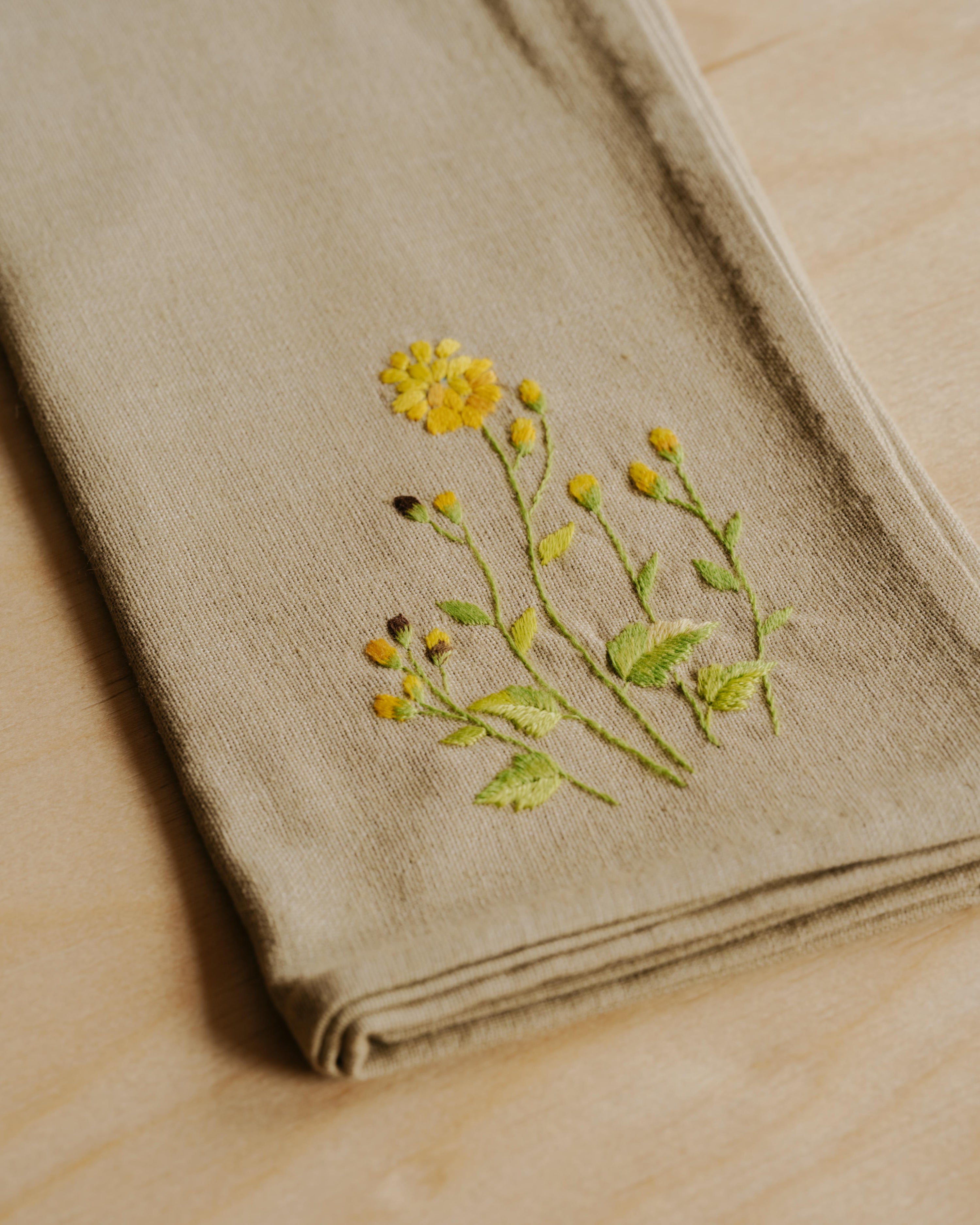 Embroidered Napkin / Handkerchief #4