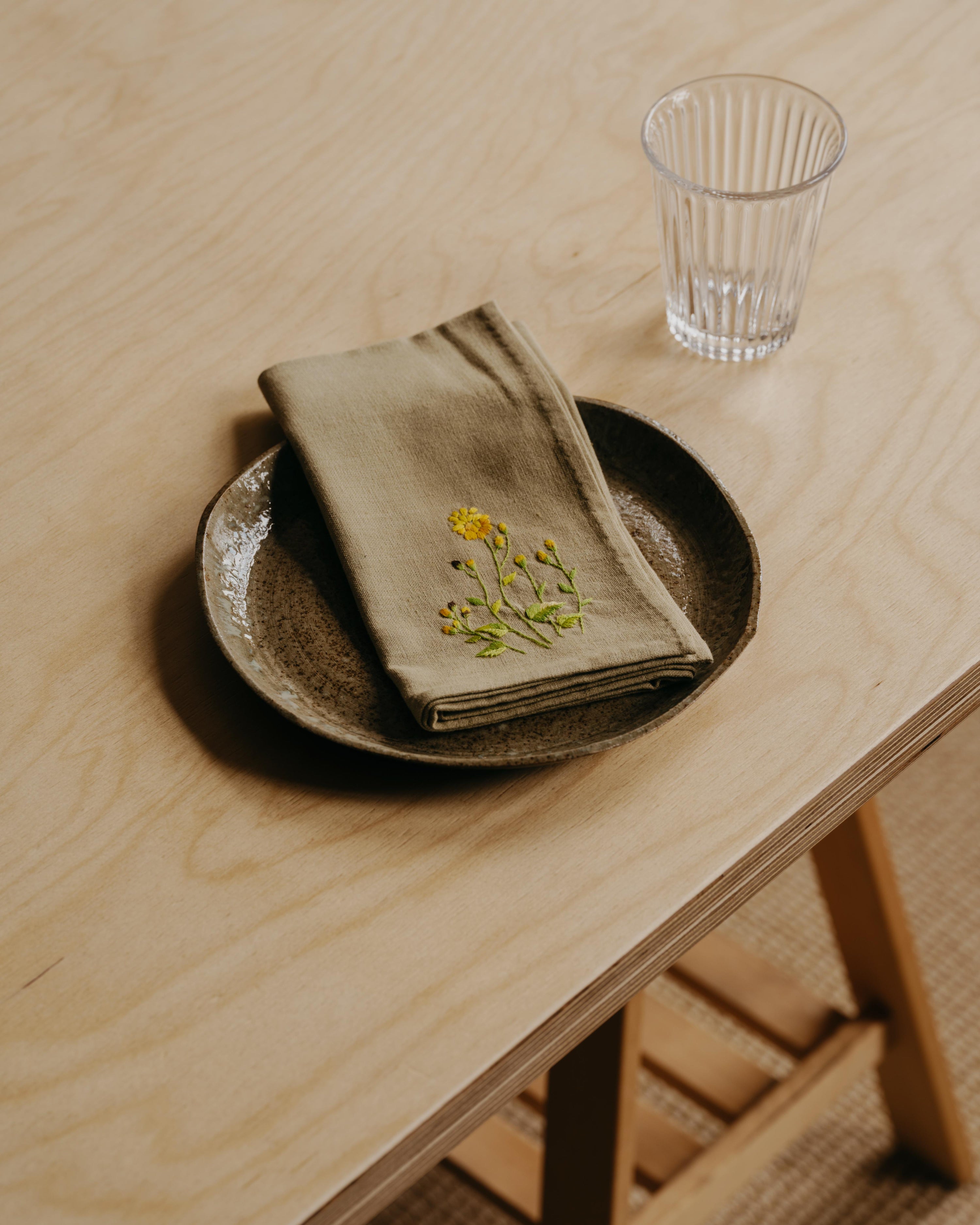 Embroidered Napkin / Handkerchief #4