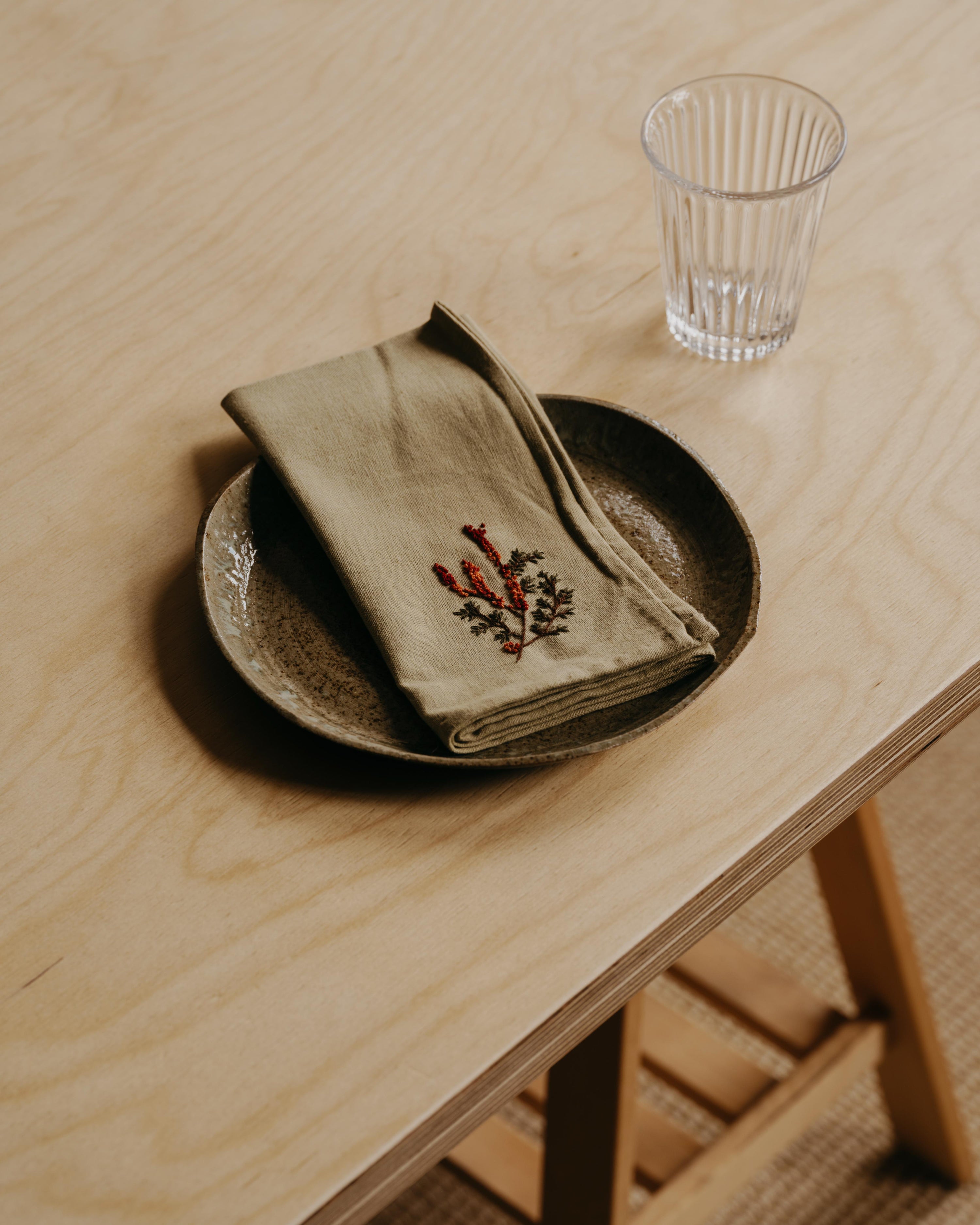 Embroidered Napkin / Handkerchief #3