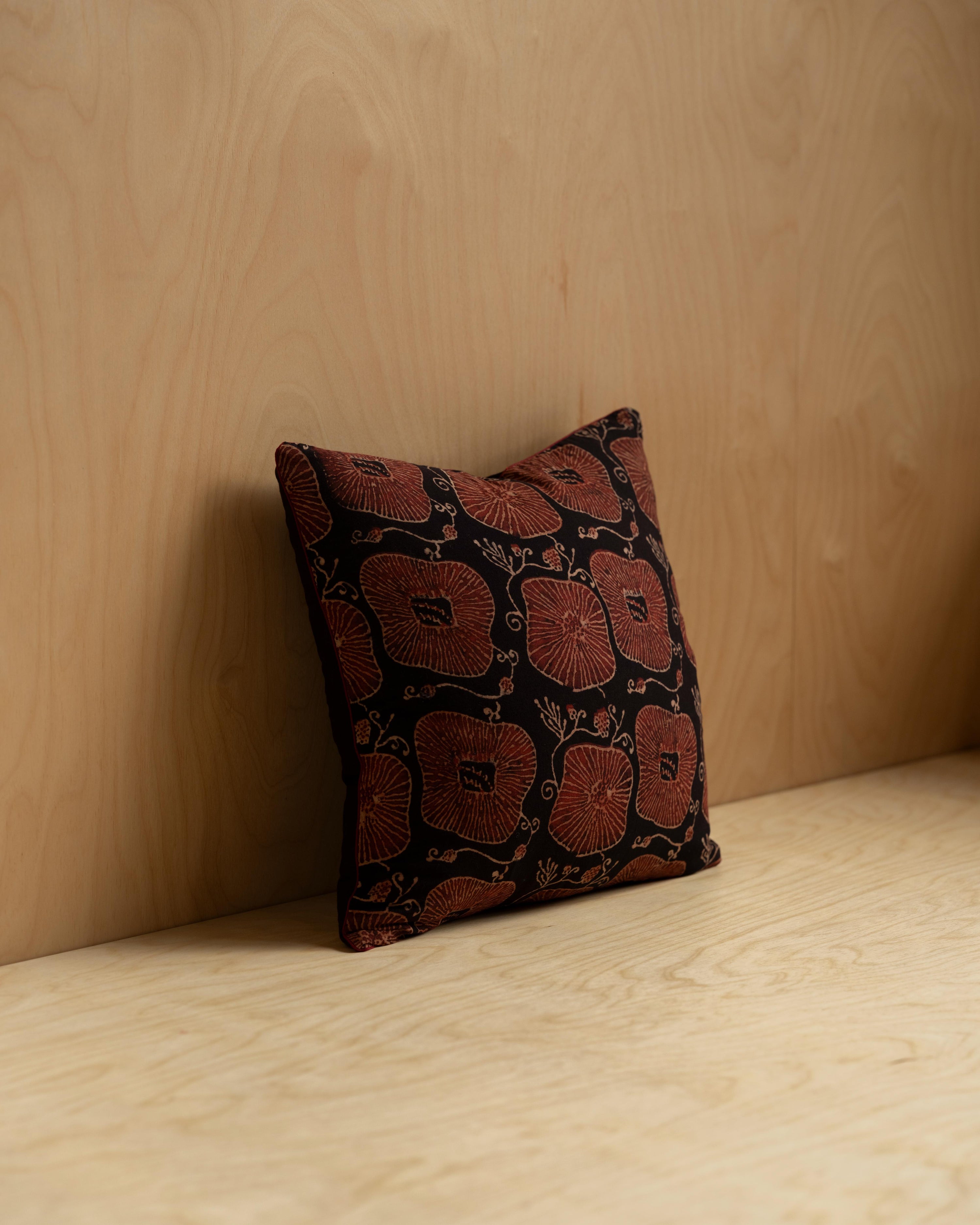 Ajrakh Cushion / Burnt Umber
