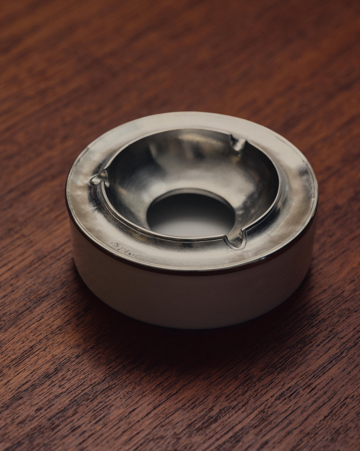 Vulcano Pewter & Ceramic Ashtray