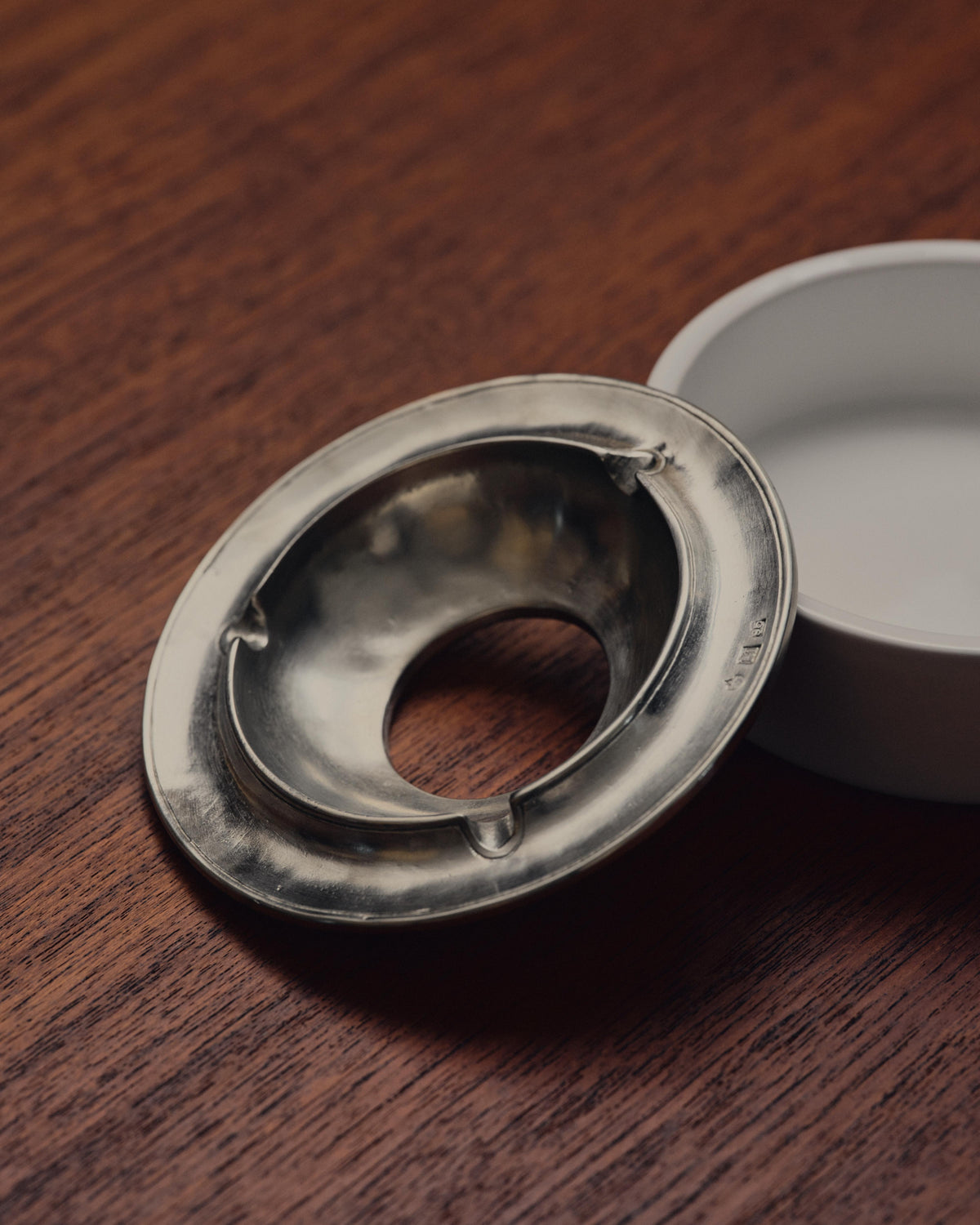 Vulcano Pewter & Ceramic Ashtray