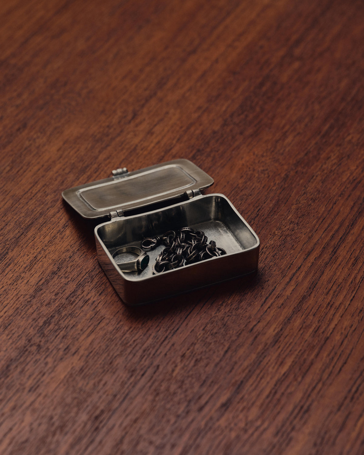 Laurus Pewter Lidded Box – Small