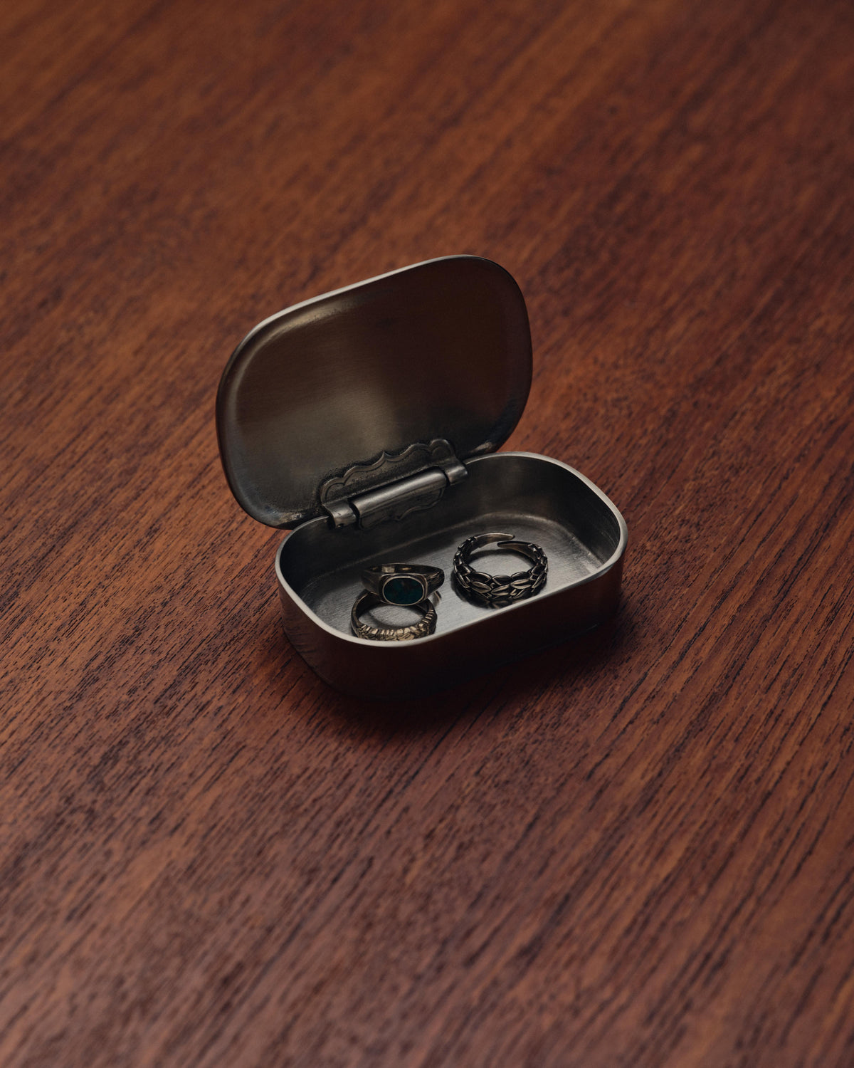 Brixia Pewter Lidded Box