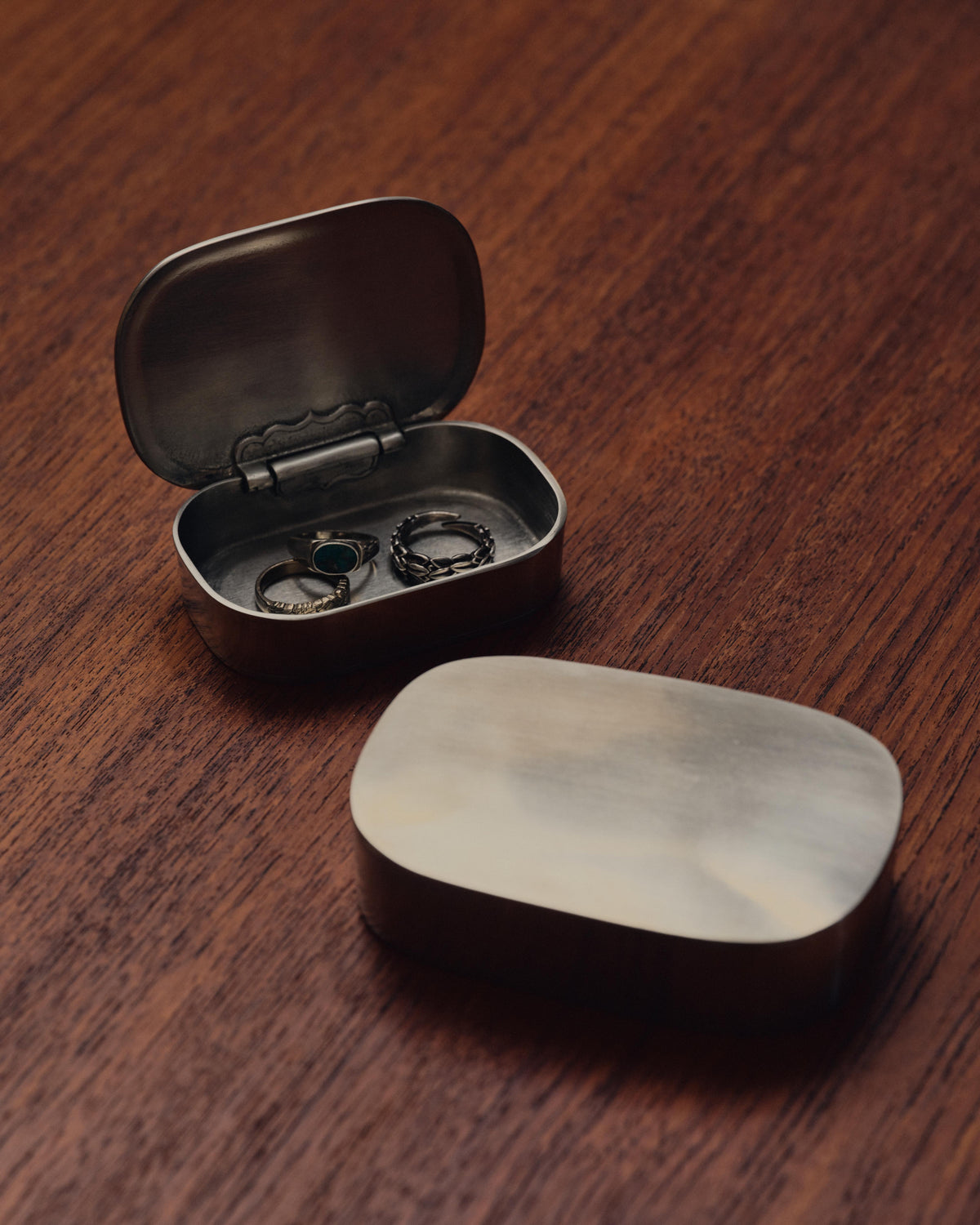 Brixia Pewter Lidded Box