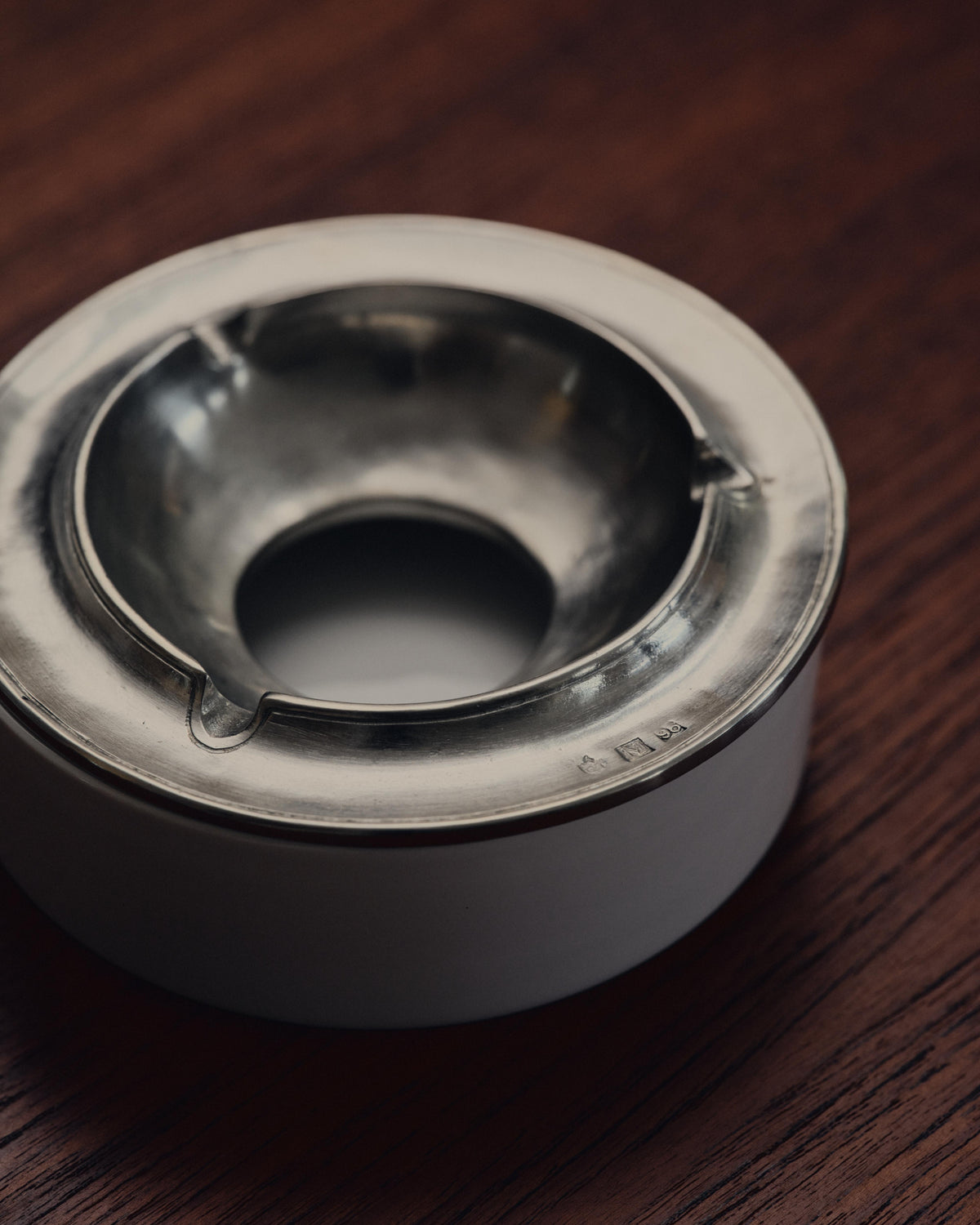 Vulcano Pewter & Ceramic Ashtray