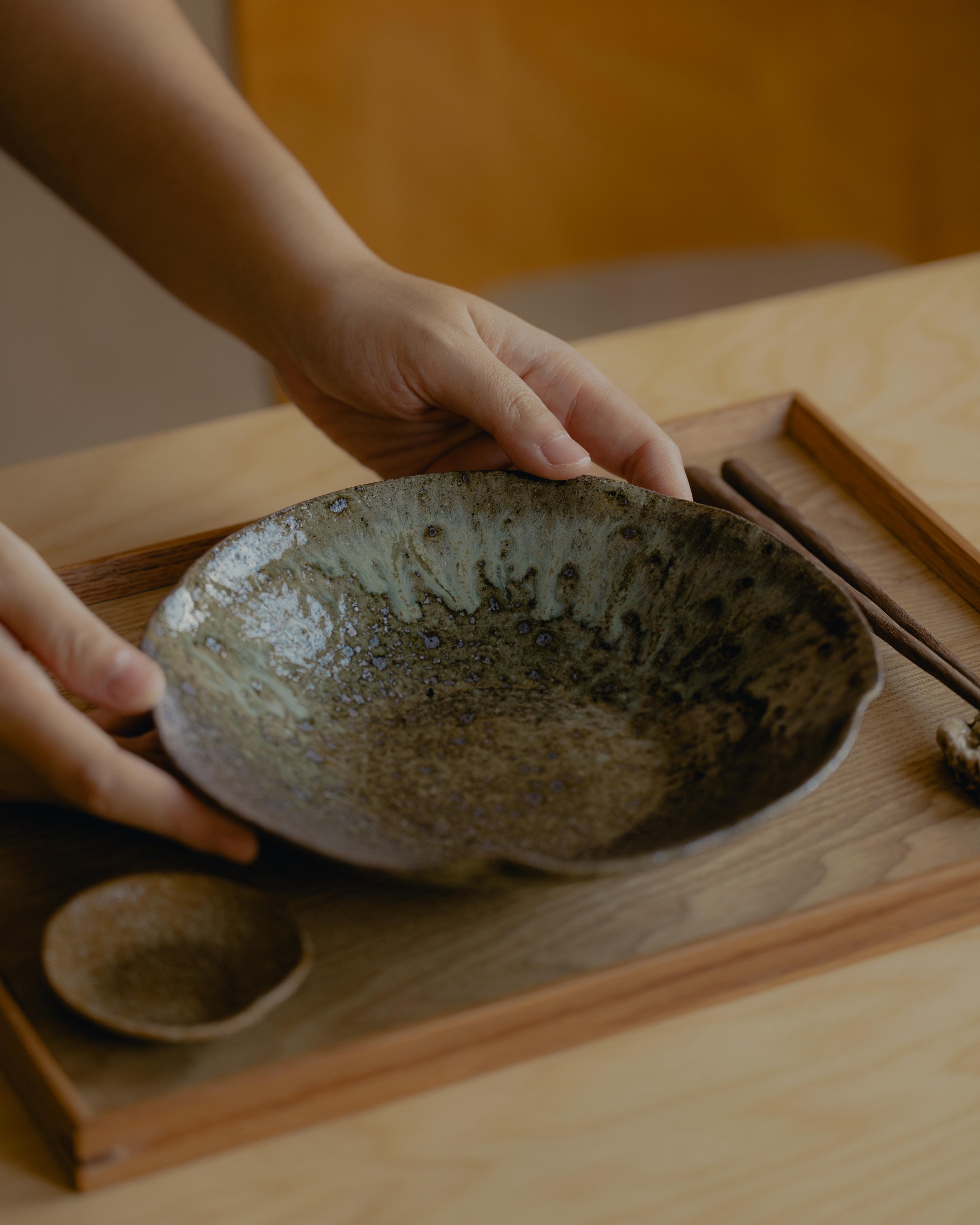 Nami Salad Plate – Ash