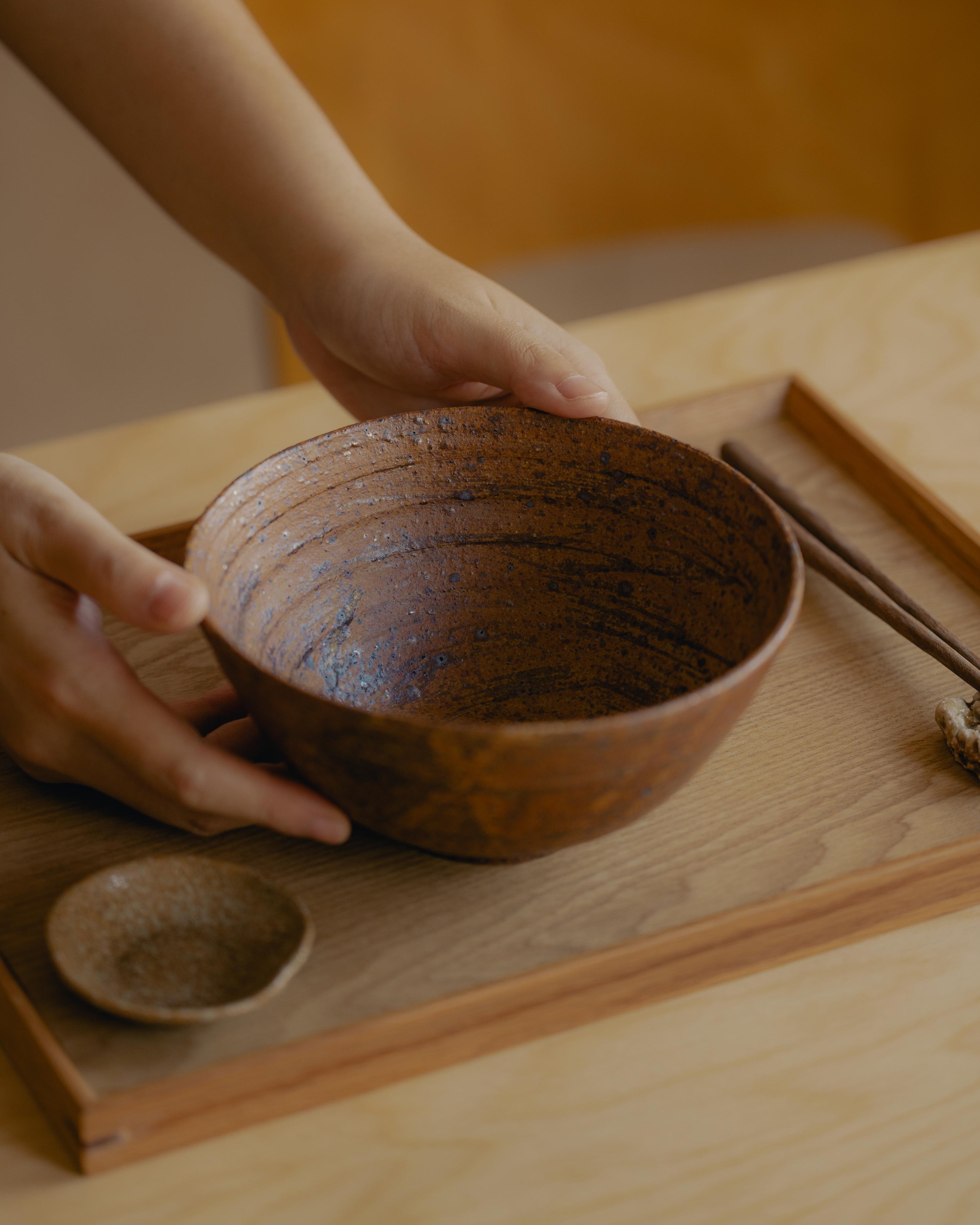 Spiral Ramen Bowl – Burnt Orange