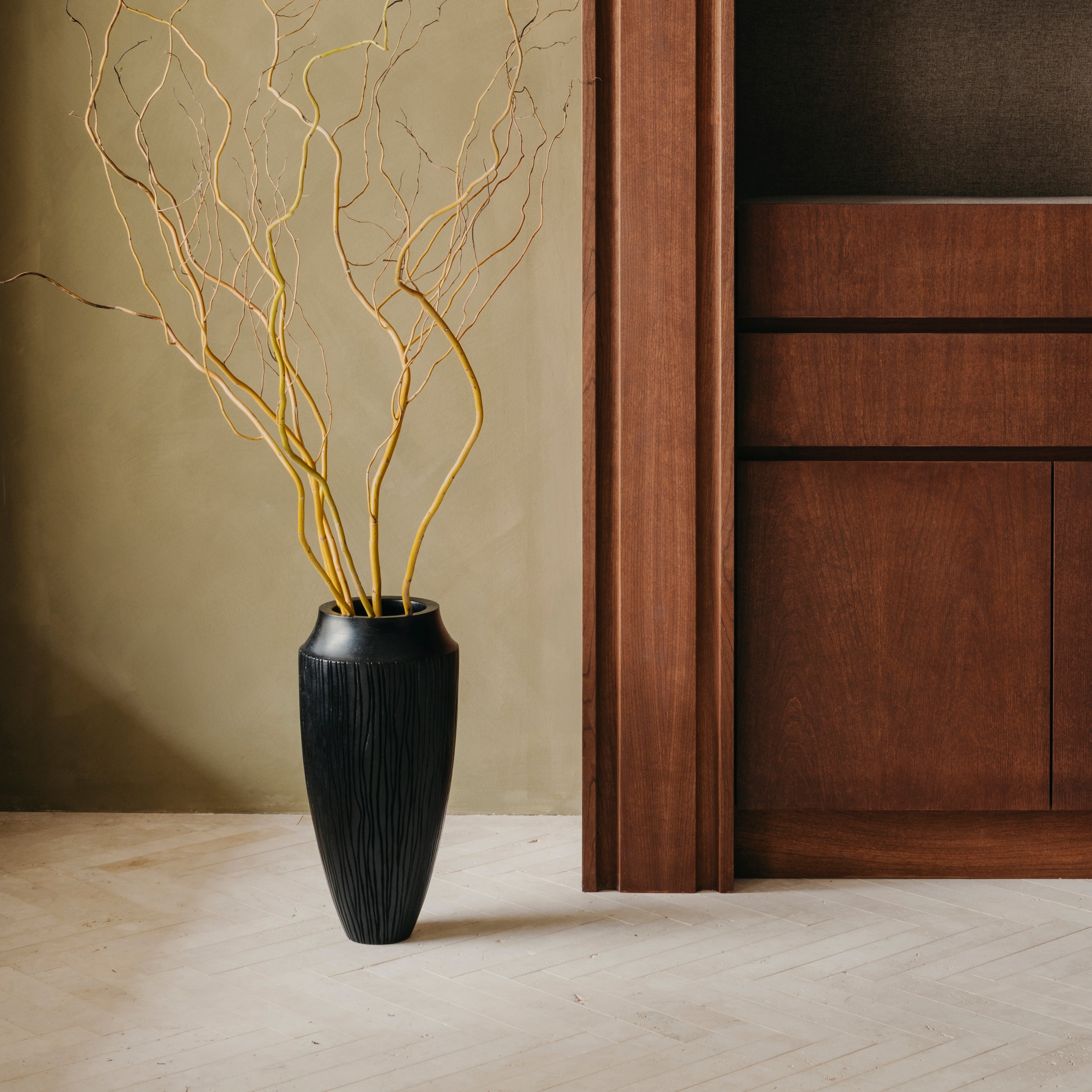 Teak Vase